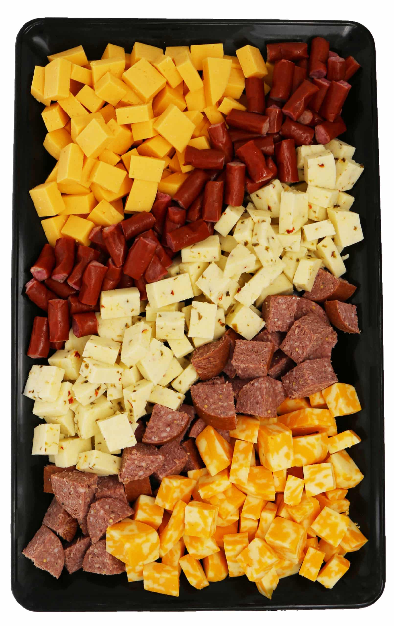 Cubed Cheese and Sausage Platter